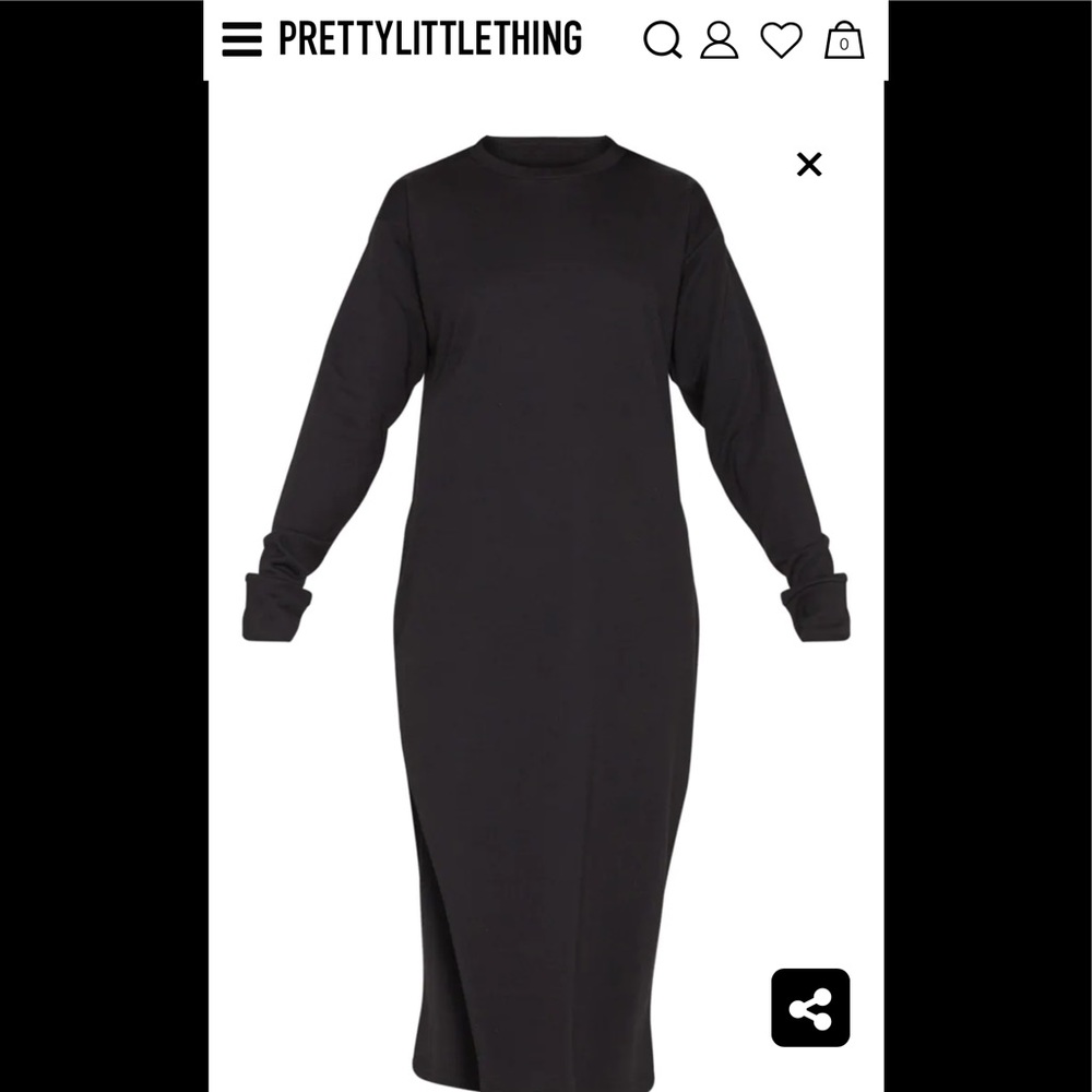 Side split midi dress